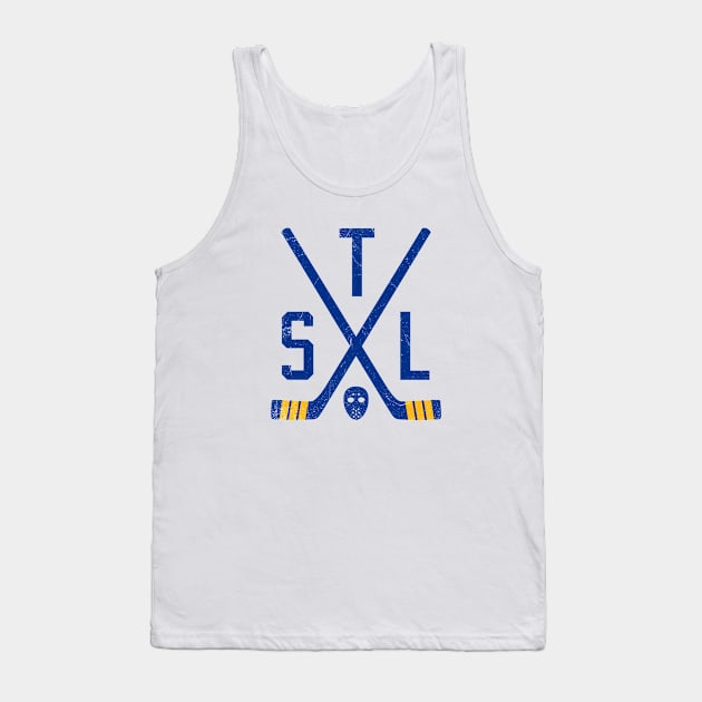 STL Retro Sticks - White Tank Top by KFig21